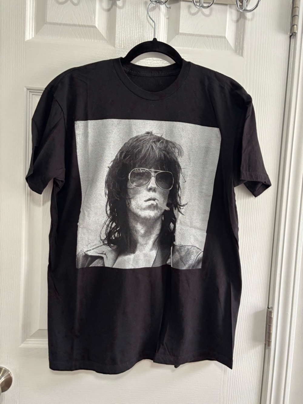 the Rolling Stones Black Short-Sleeve Photo Graphic Tee